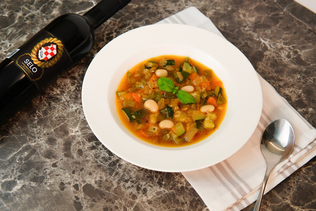 Beans with Zucchini Soup